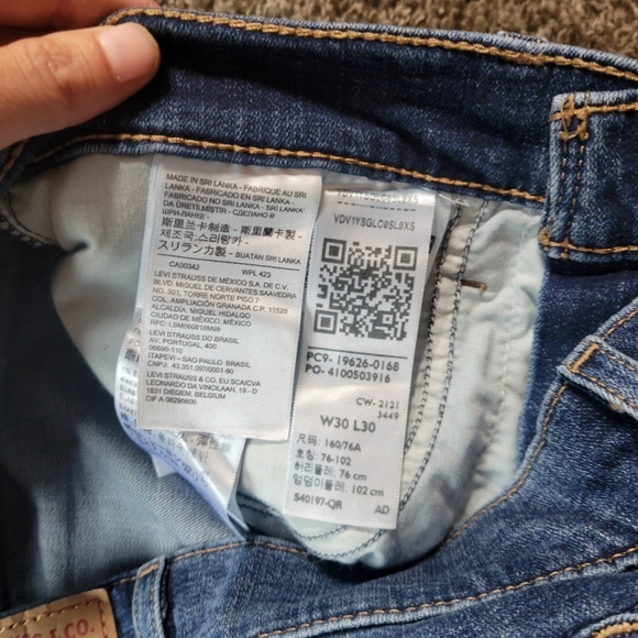 LEVIS Women’s 311 Shaping Skinny Jeans Size 30×30 - Picture 5 of 6